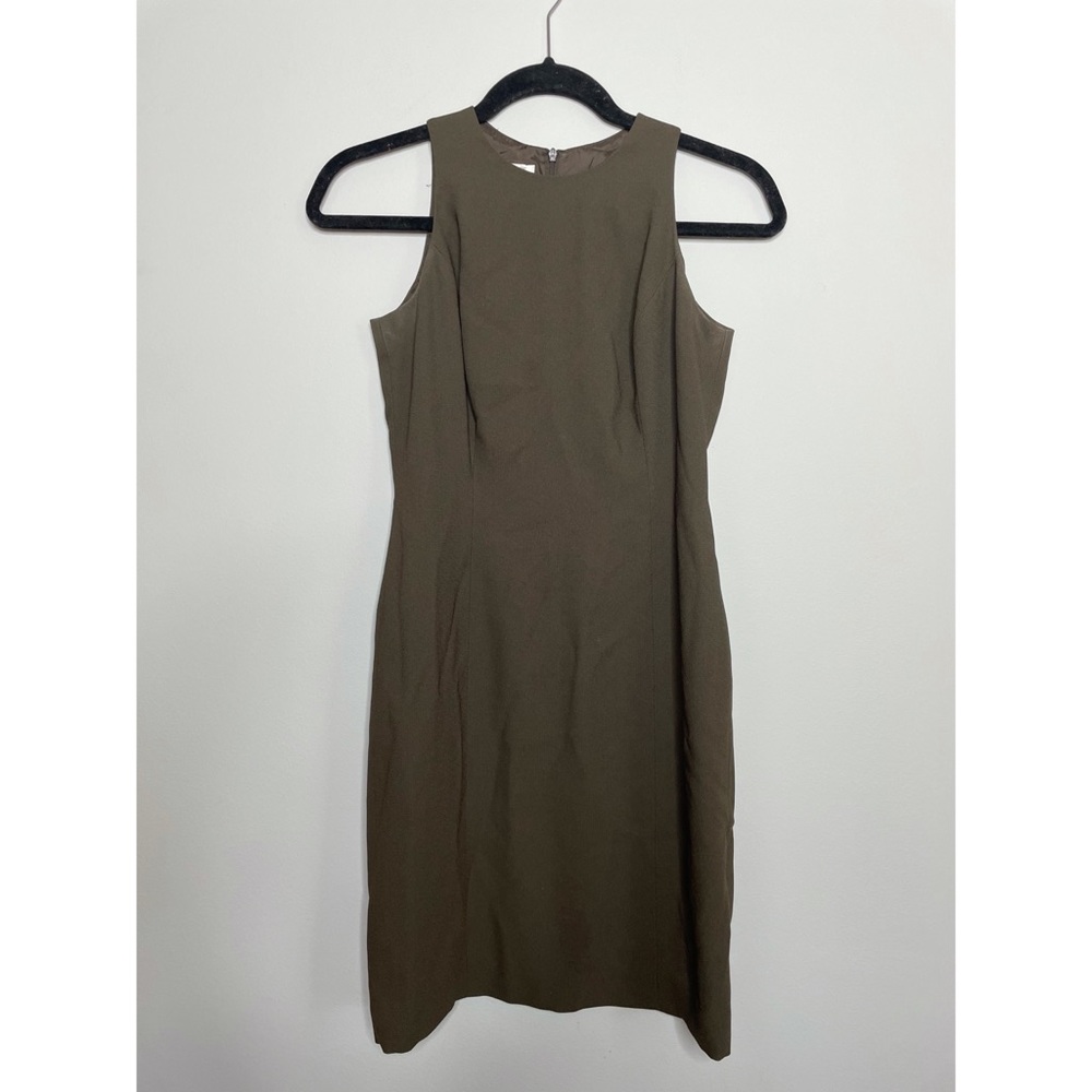 Jones New York Olive Green Pencil Dress